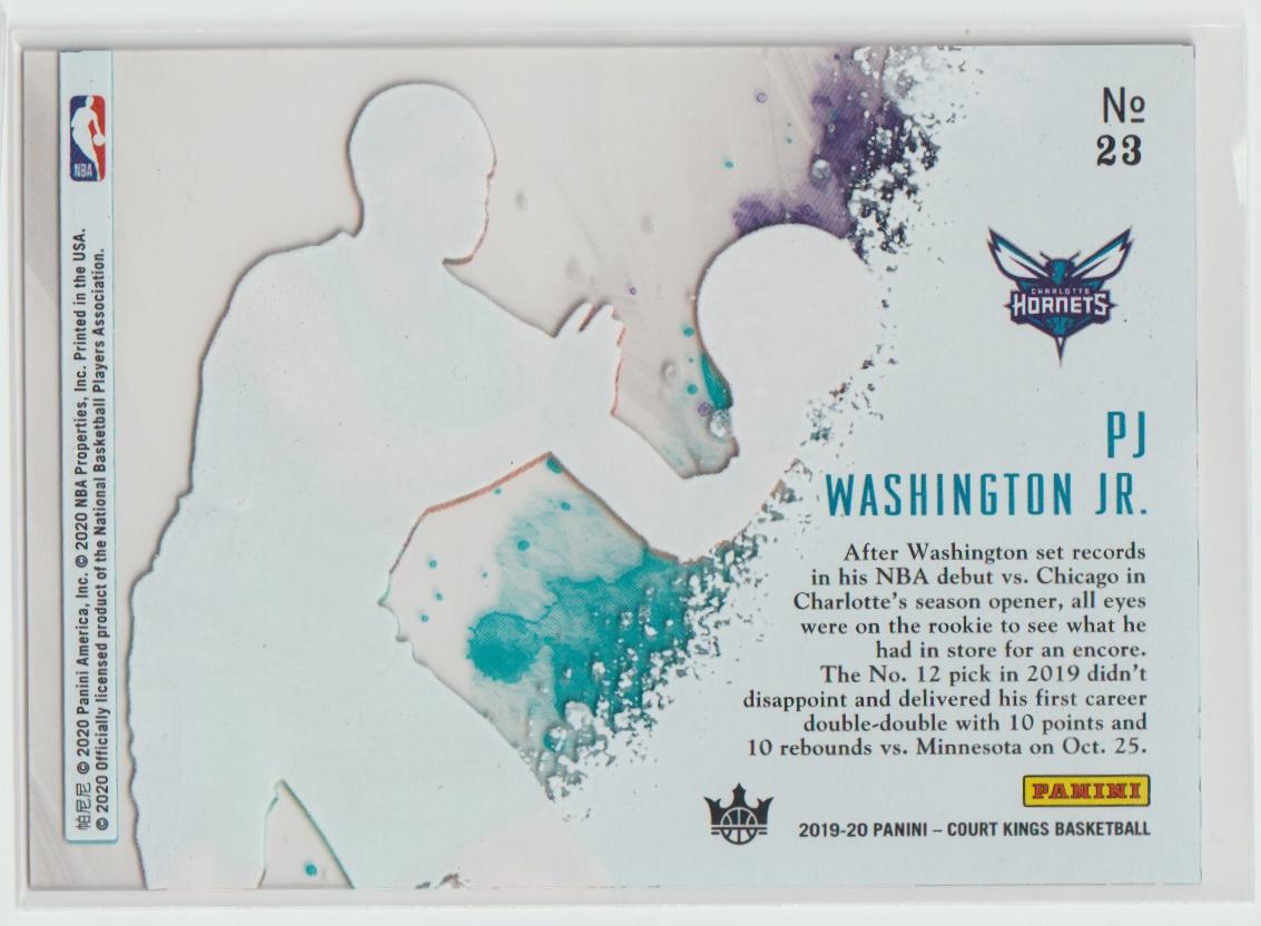 Acetate Rookies 023 PJ Washington Jr. - Charlotte Hornets