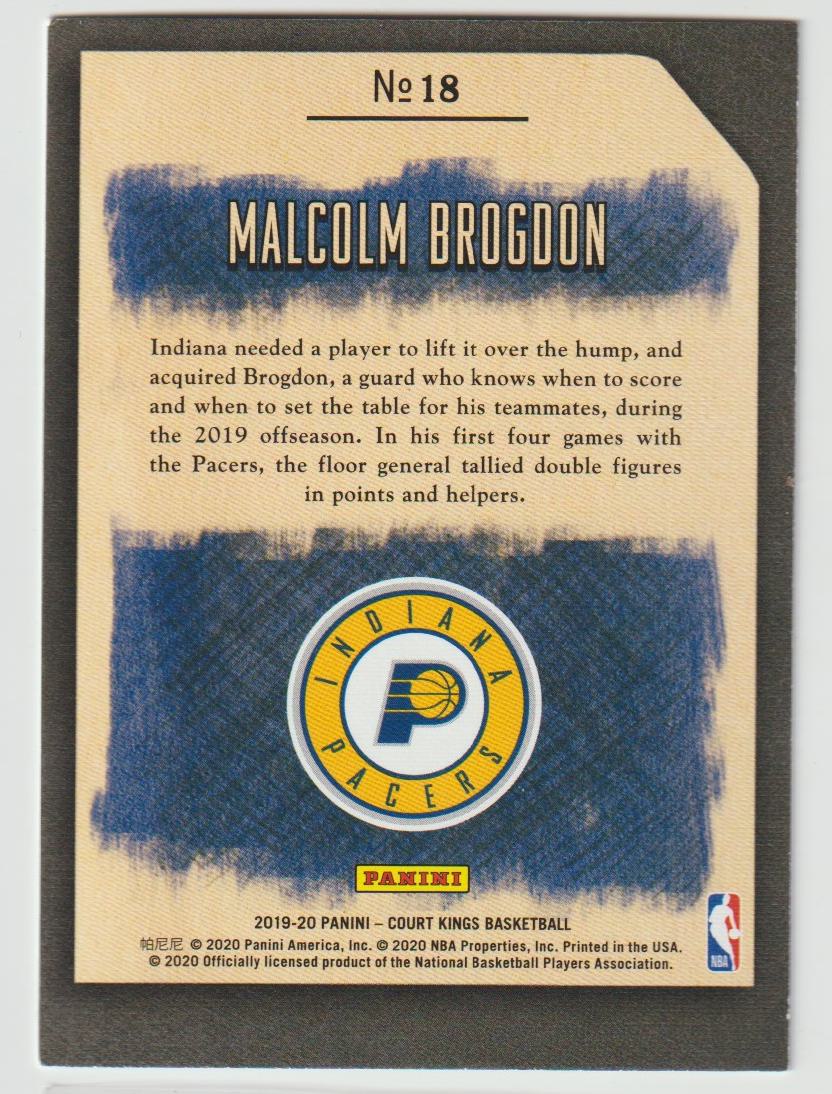 Cross-hatching Handles 018 Malcolm Brogdon - Indiana Pacers