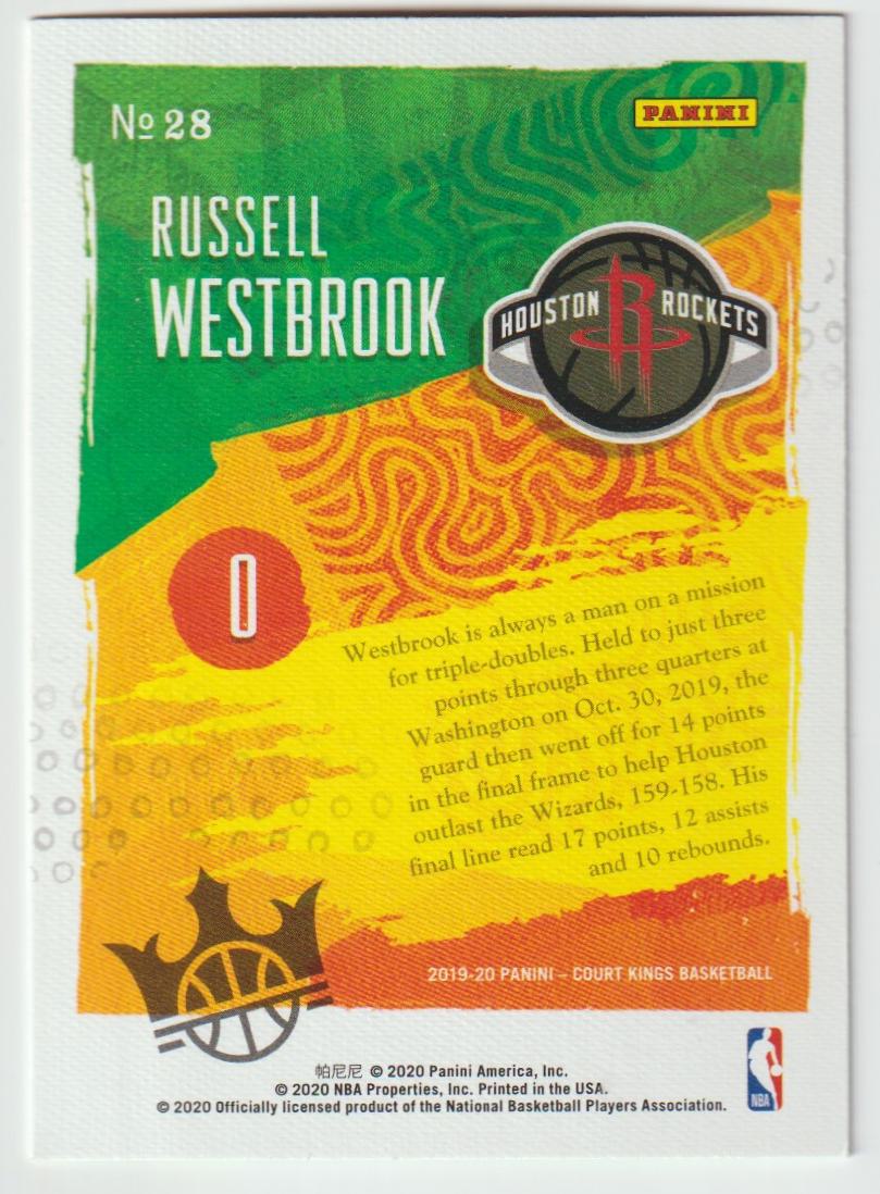 Modern Strokes 028 Russell Westbrook - Houston Rockets