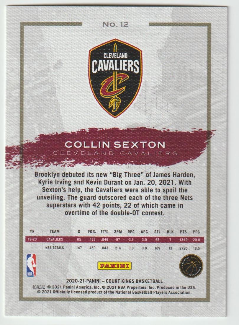 012 Collin Sexton - Cleveland Cavaliers