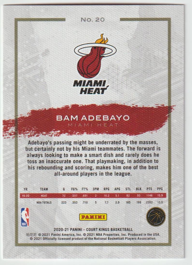 020 Bam Adebayo - Miami Heat