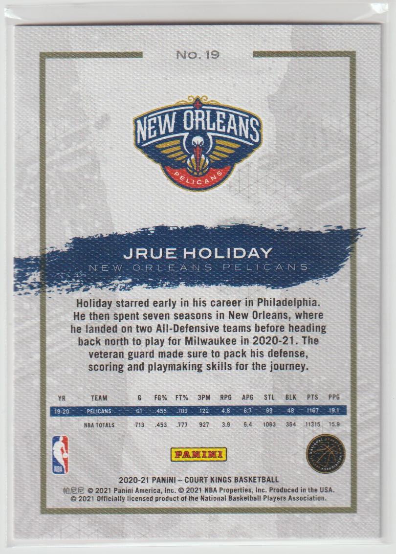 019 Jrue Holiday - New Orleans Pelicans