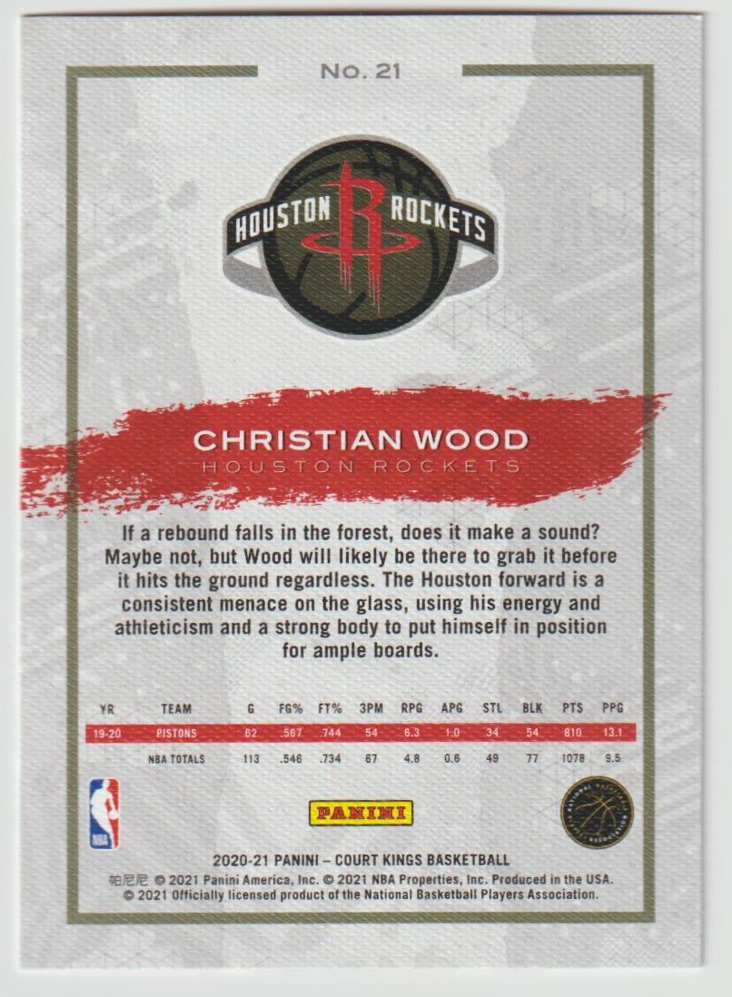 021 Christian Wood - Houston Rockets