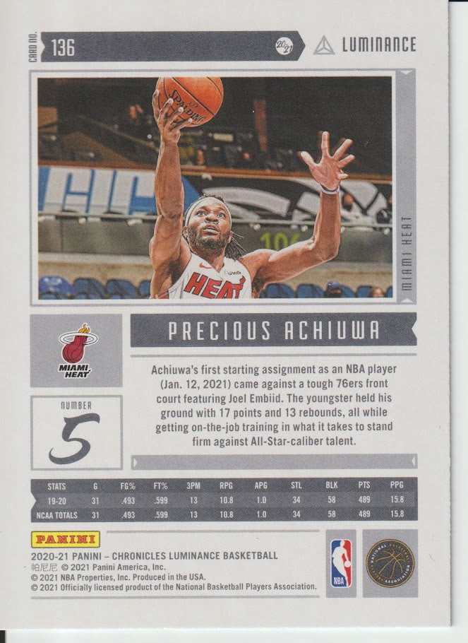 136 Precious Achiuwa - Miami Heat