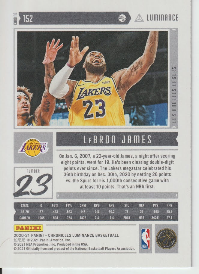 152 LeBron James - Los Angeles Lakers