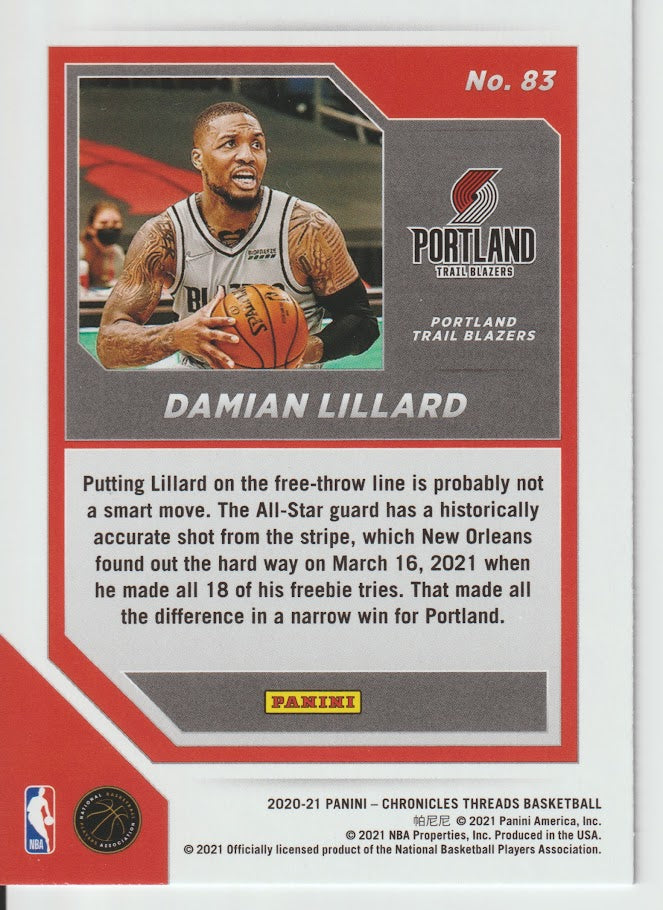 083 Damian Lillard - Portland Trail Blazers