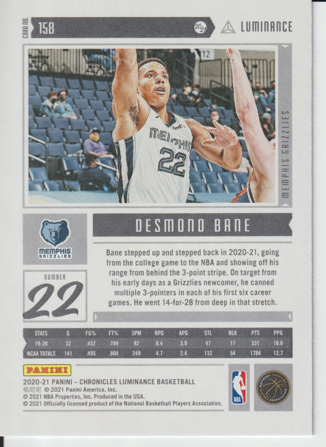 158 Desmond Bane - Memphis Grizzlies