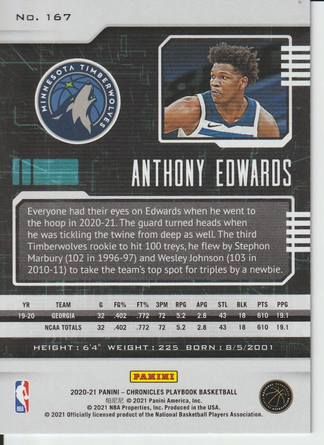 167 Anthony Edwards - Minnesota Timberwolves