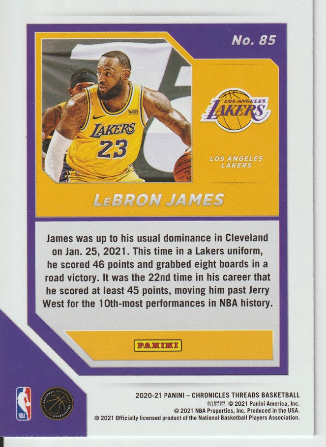 085 LeBron James - Los Angeles Lakers