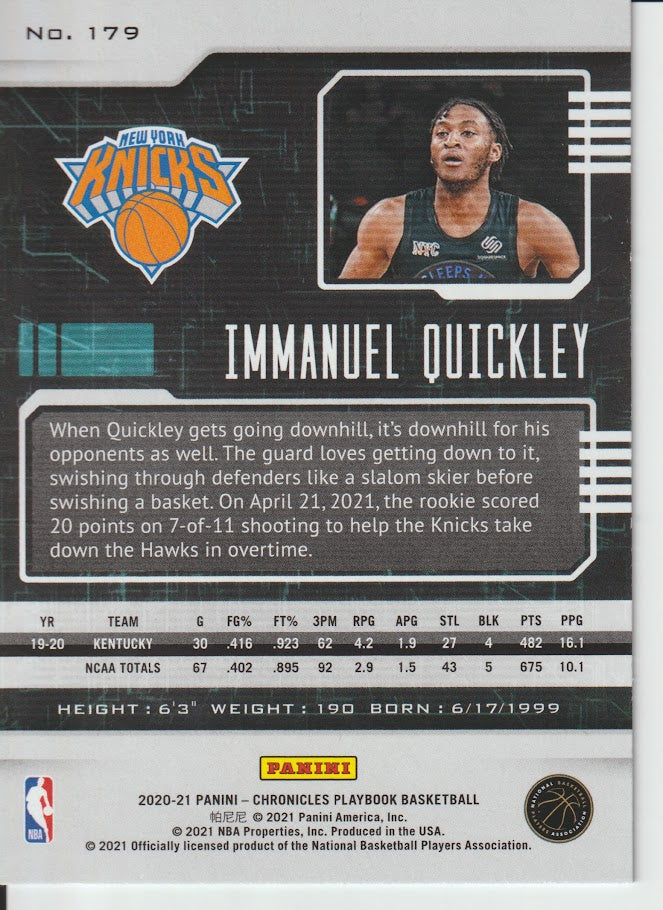 179 Immanuel Quickley - New York Knicks