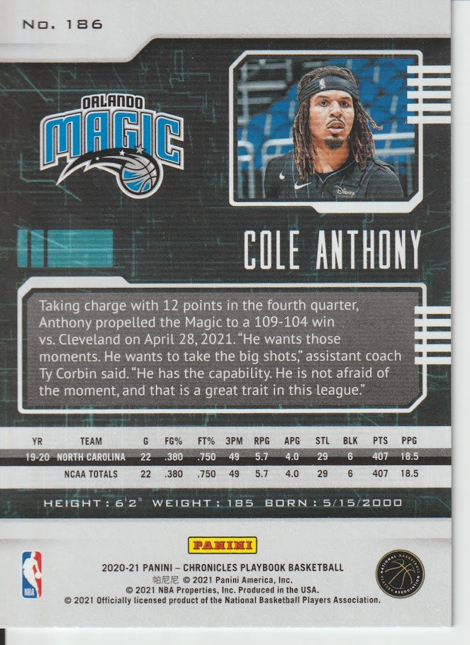 186 Cole Anthony - Orlando Magic