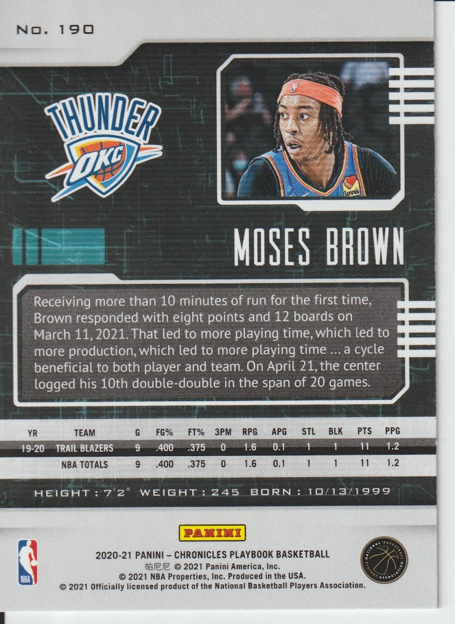 190 Moses Brown - Oklahoma City Thunder