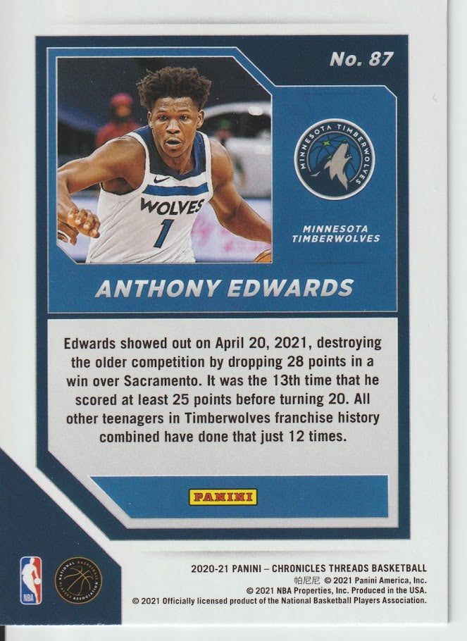 087 Anthony Edwards - Minnesota Timberwolves