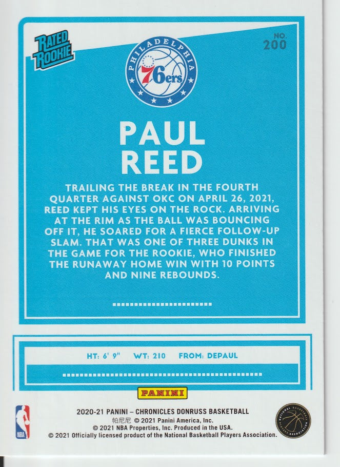 200 Paul Reed - Philadelphia 76ers