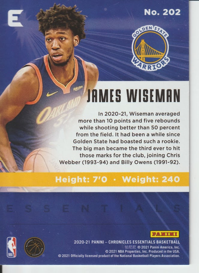 202 James Wiseman - Golden State Warriors