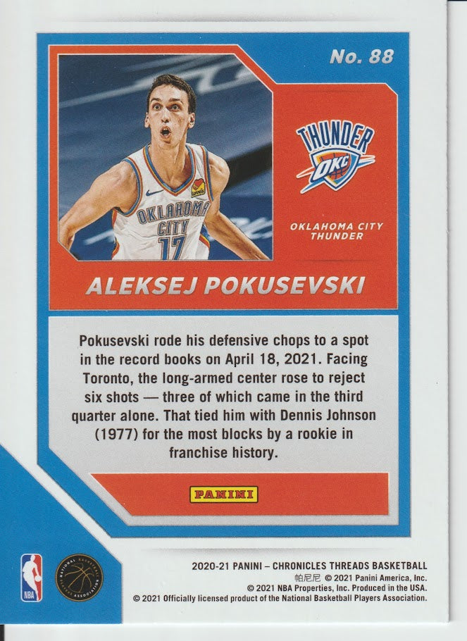 088 Aleksej Pokusevski - Oklahoma City Thunder