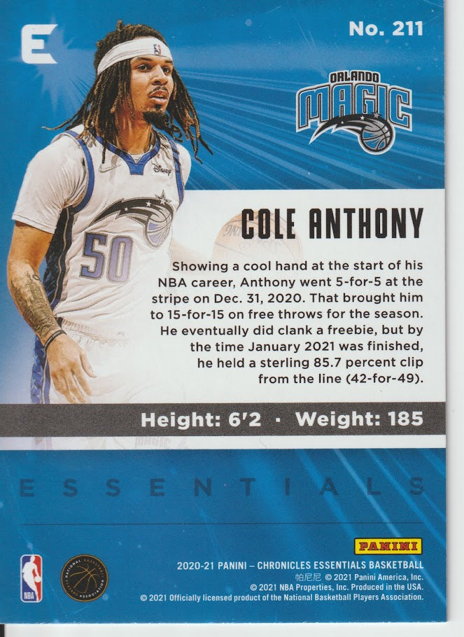 211 Cole Anthony - Orlando Magic