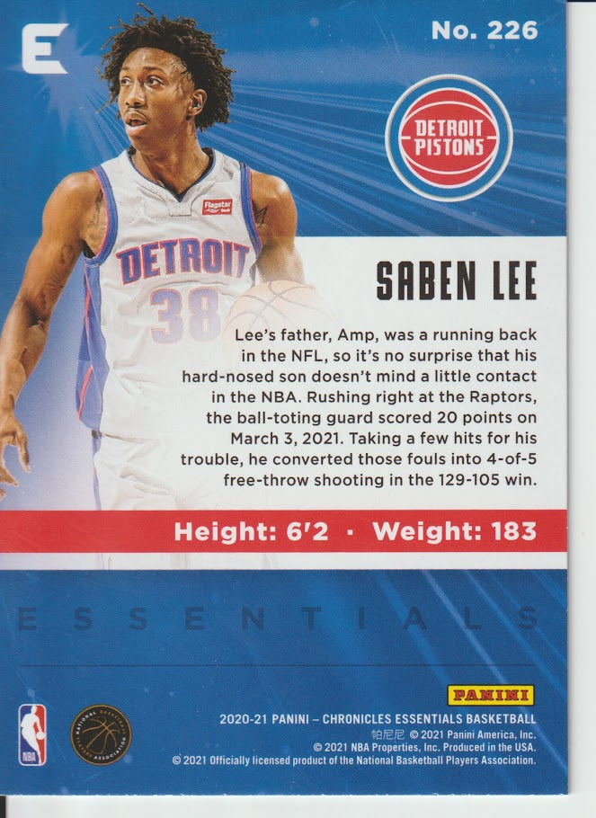 226 Saben Lee - Detroit Pistons