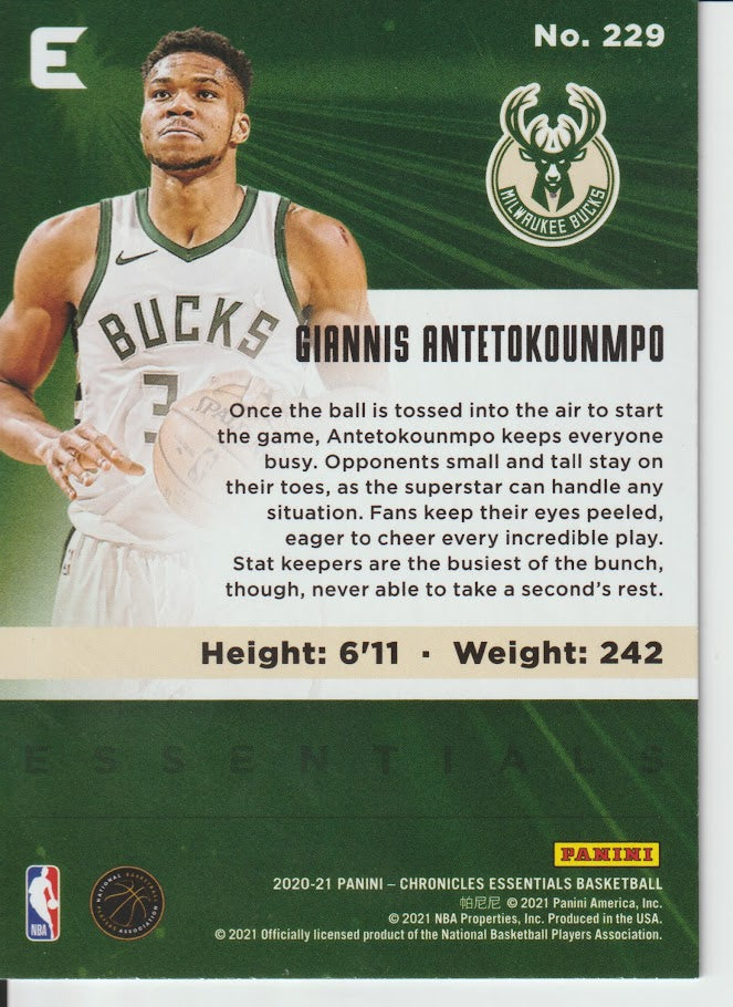 229 Giannis Antetokounmpo - Milwaukee Bucks