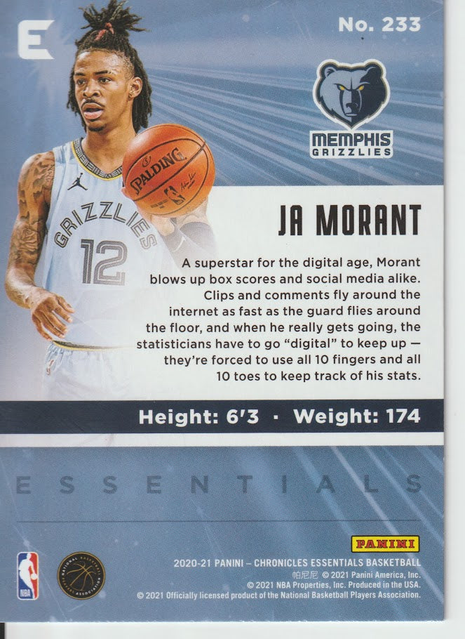 233 Ja Morant - Memphis Grizzlies