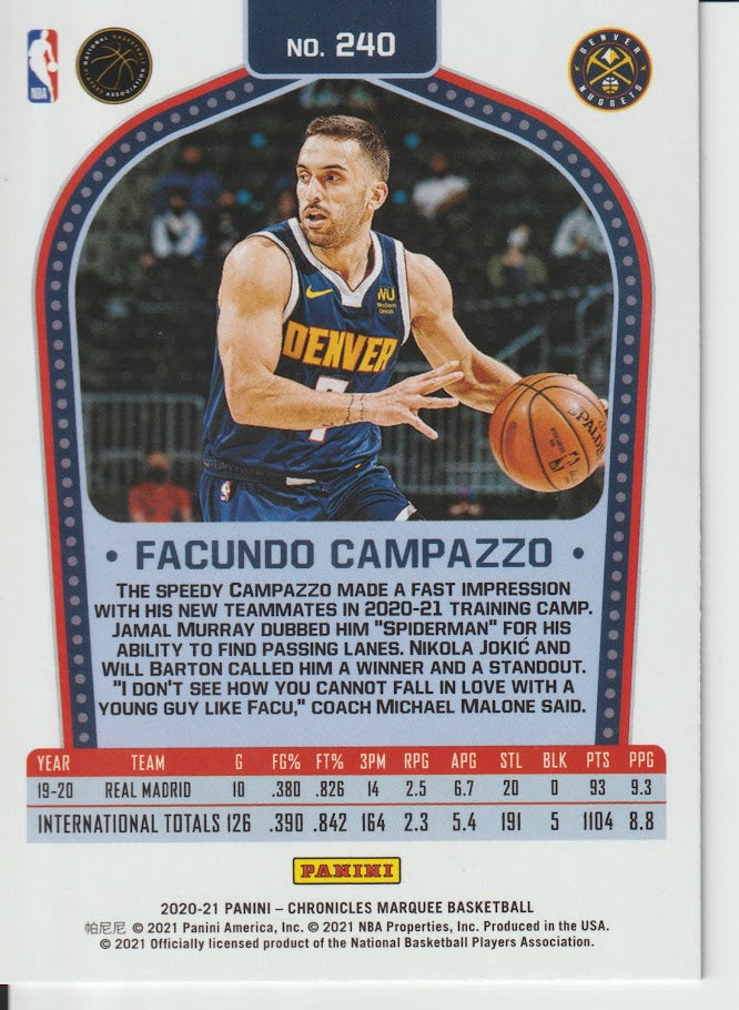 240 Facundo Campazzo - Denver Nuggets