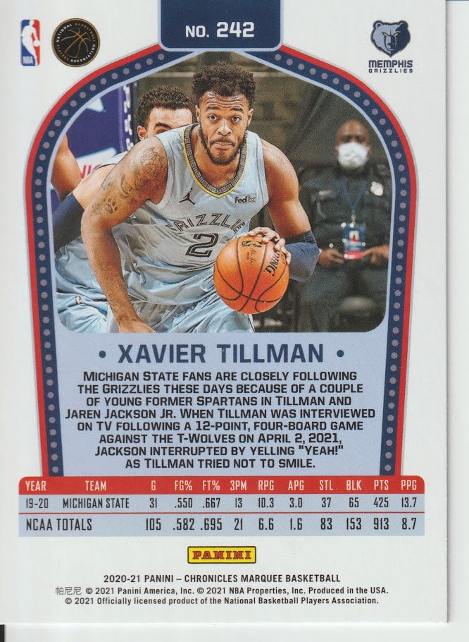 242 Xavier Tillman - Memphis Grizzlies