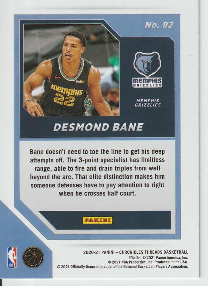 092 Desmond Bane - Memphis Grizzlies