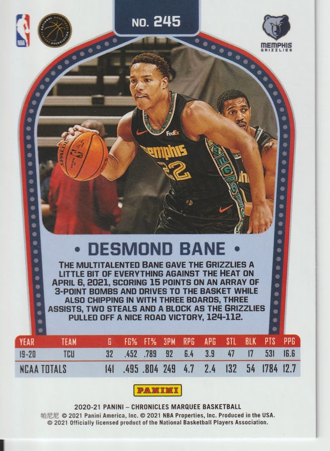 245 Desmond Bane - Memphis Grizzlies