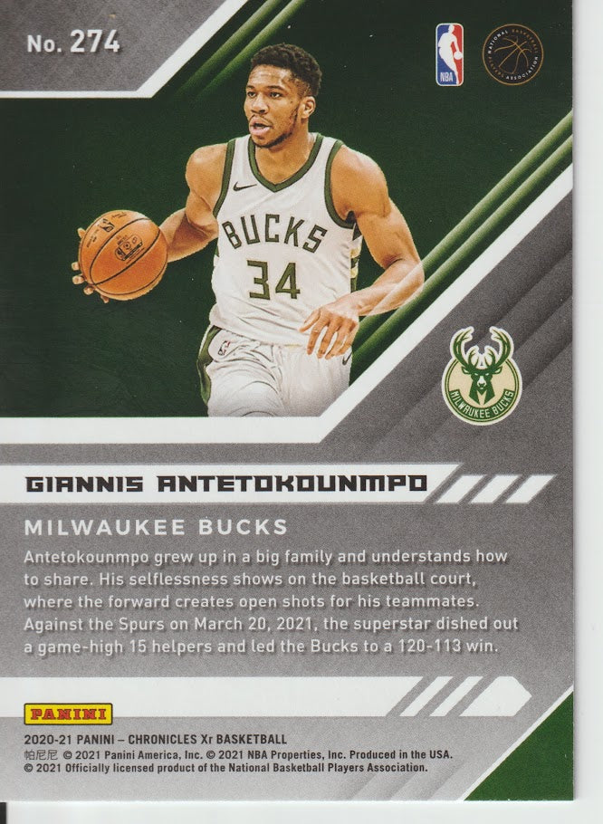 274 Giannis Antetokounmpo - Milwaukee Bucks