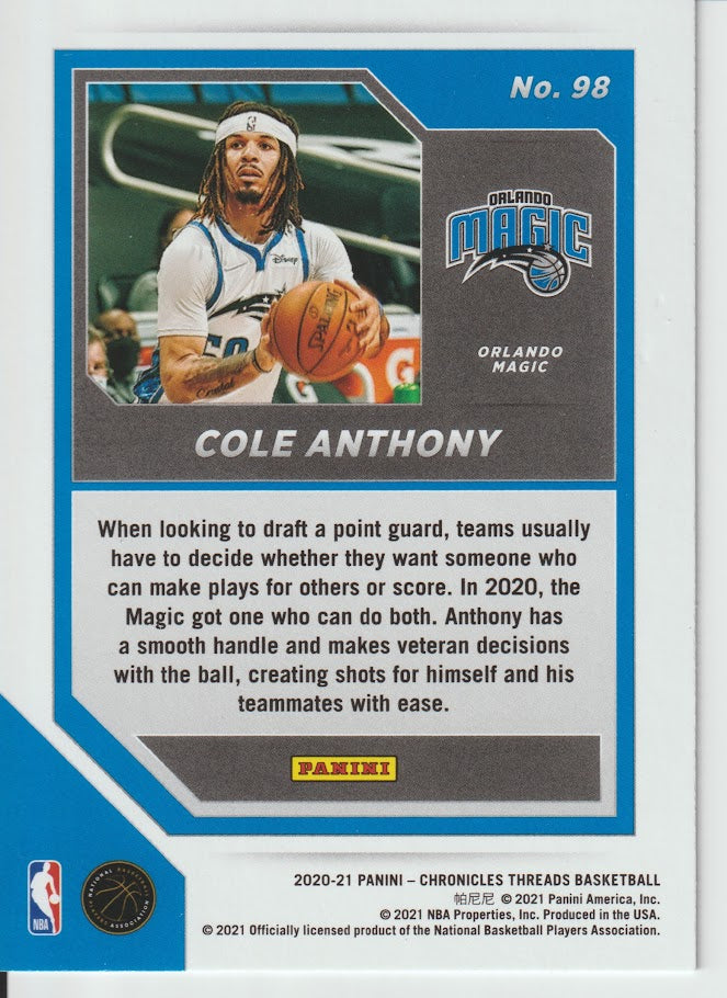 098 Cole Anthony - Orlando Magic