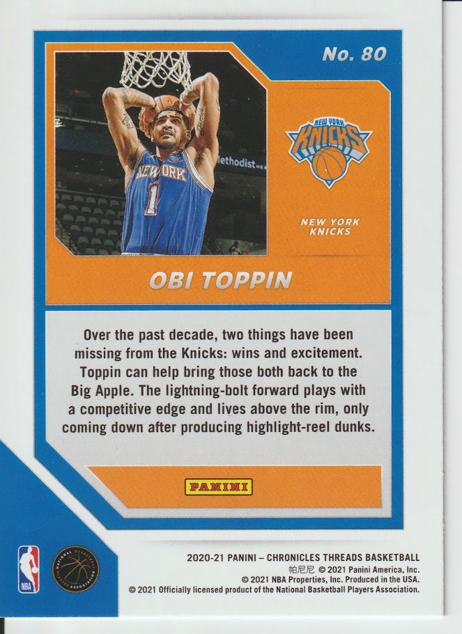 080 Obi Toppin - New York Knicks