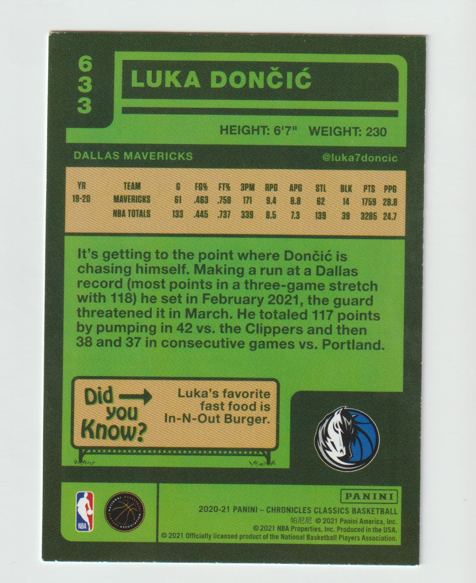 633 Luka Doncic - Dallas Mavericks