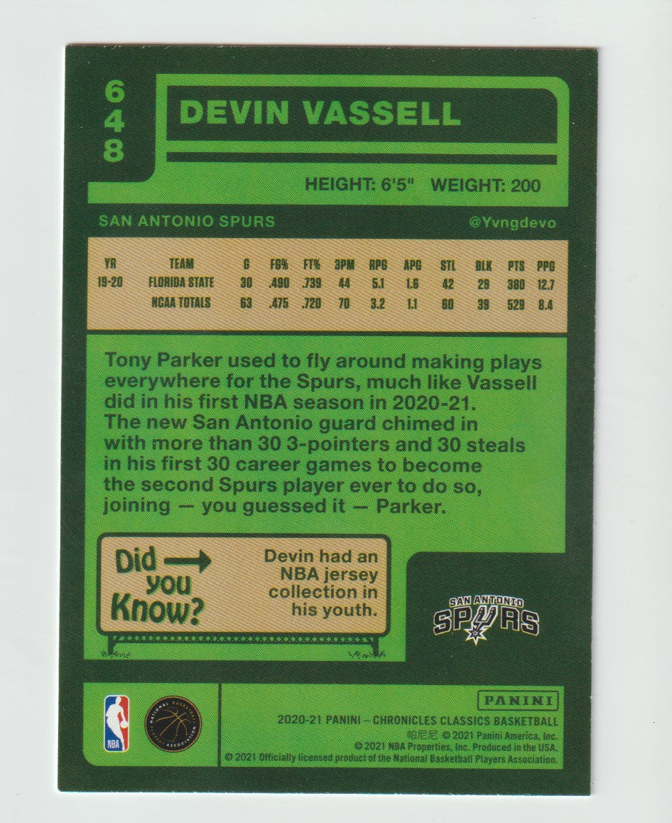 648 Devin Vassell - San Antonio Spurs