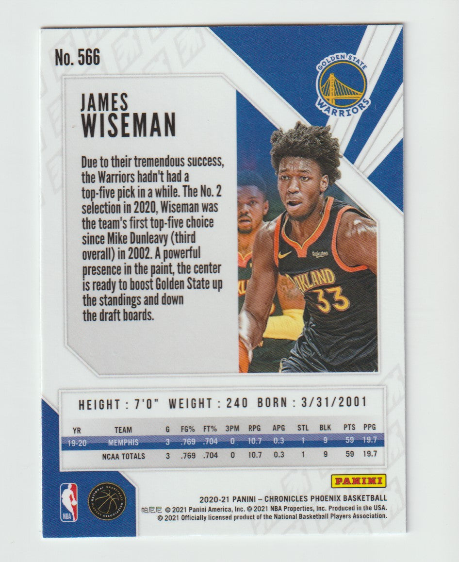 566 James Wiseman - Golden State Warriors