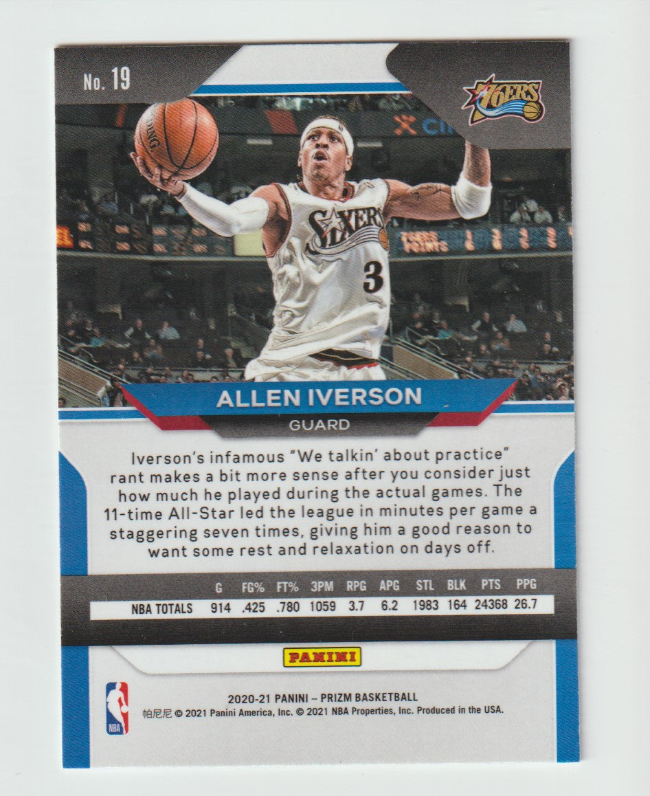 019 Allen Iverson - Philadelphia 76ers