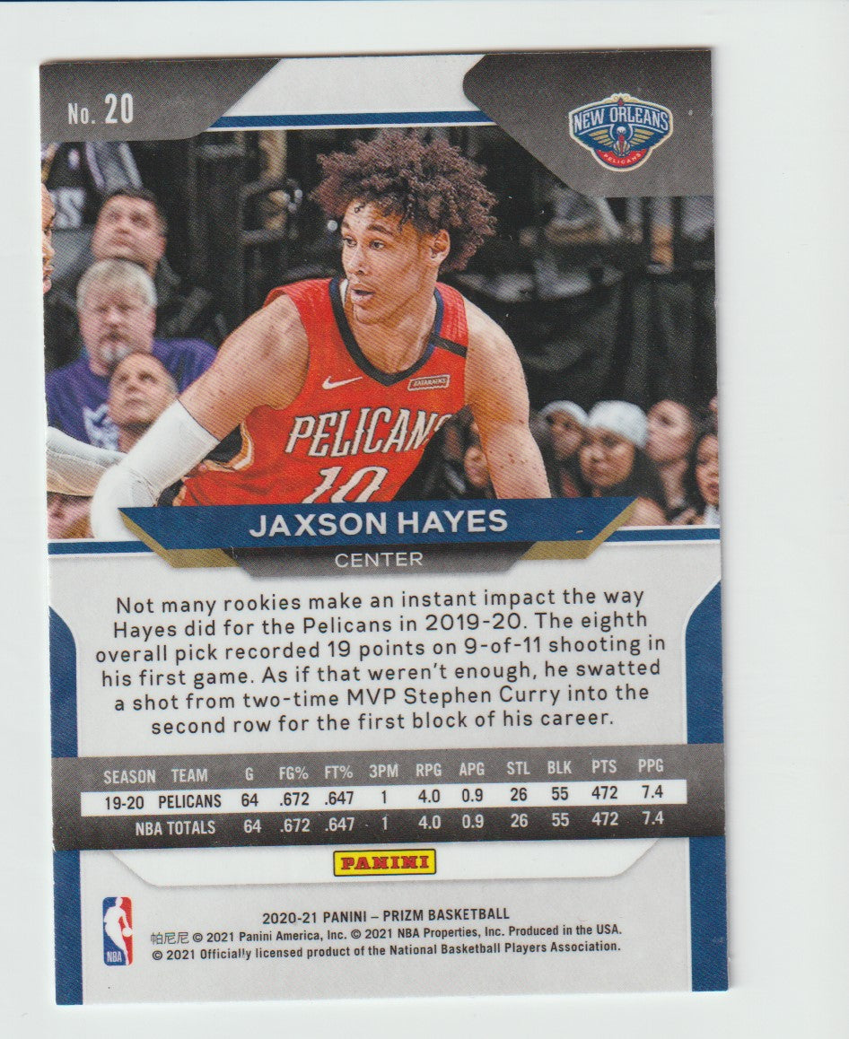 020 Jaxson Hayes - New Orleans Pelicans