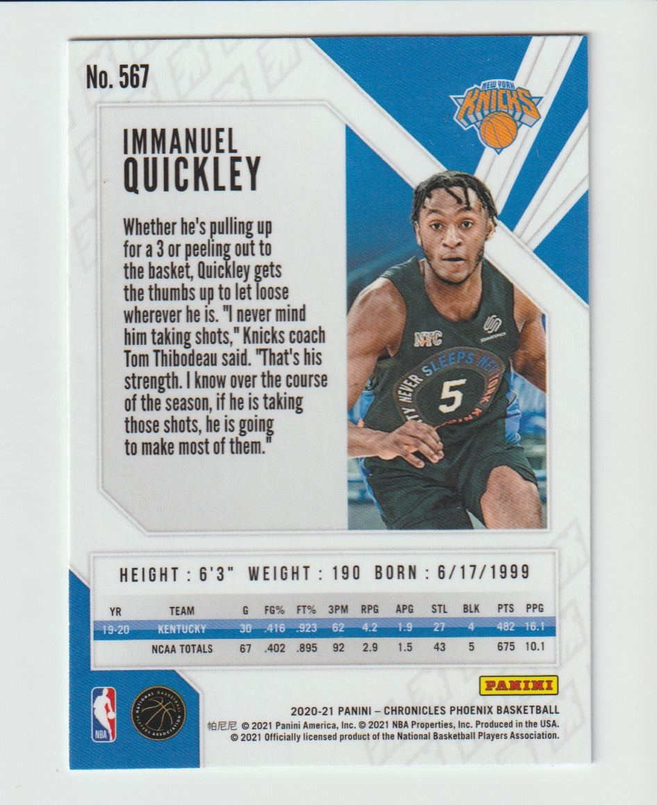 567 Immanuel Quickley - New York Knicks