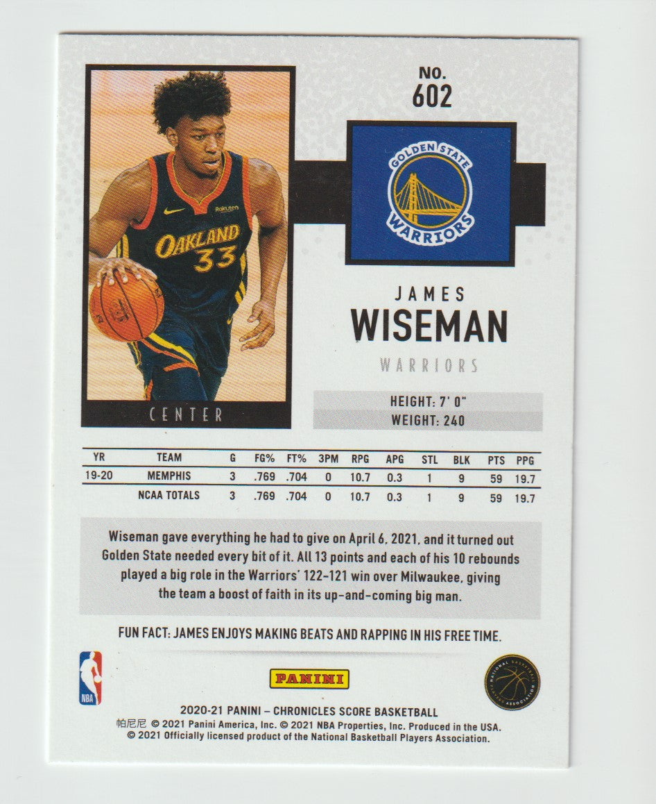 602 James Wiseman - Golden State Warriors