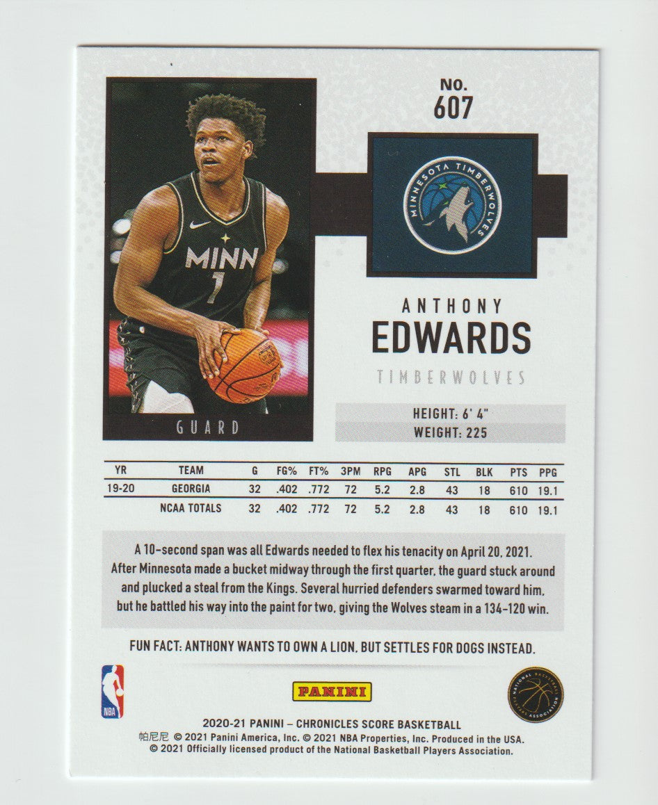 607 Anthony Edwards - Minnesota Timberwolves