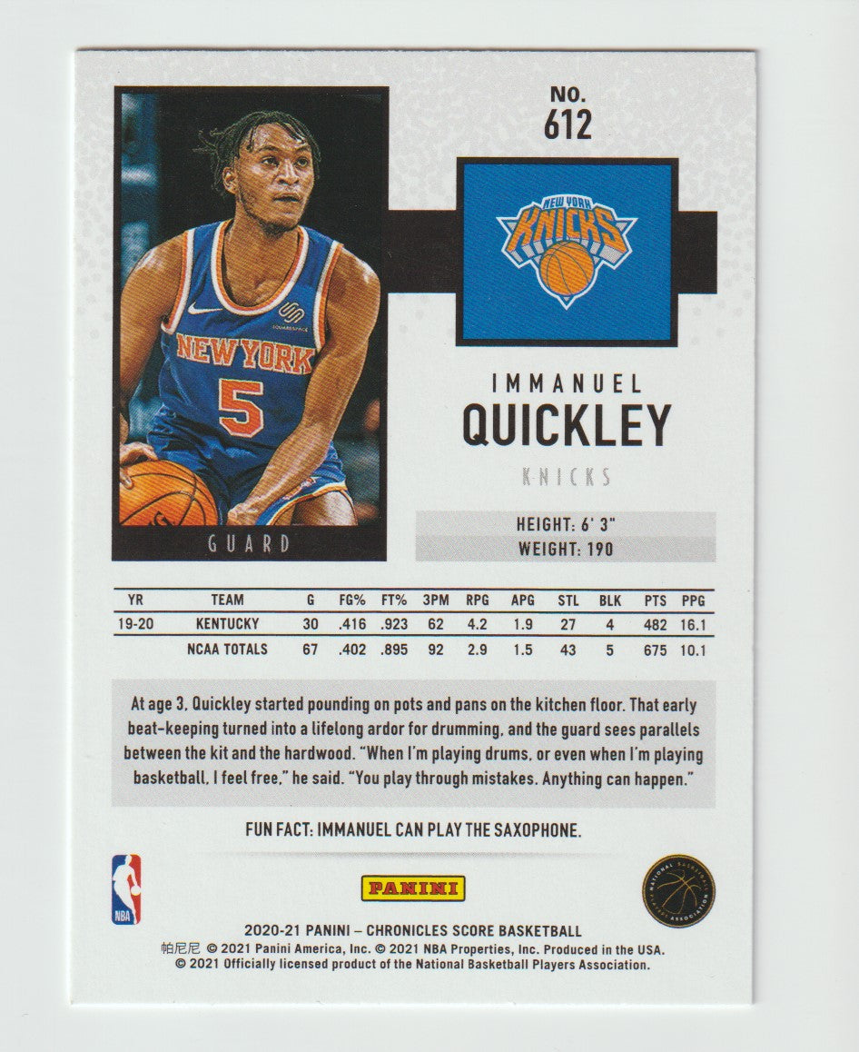 612 Immanuel Quickley - New York Knicks