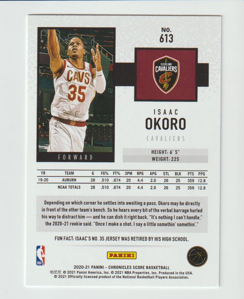 613 Isaac Okoro - Cleveland Cavaliers