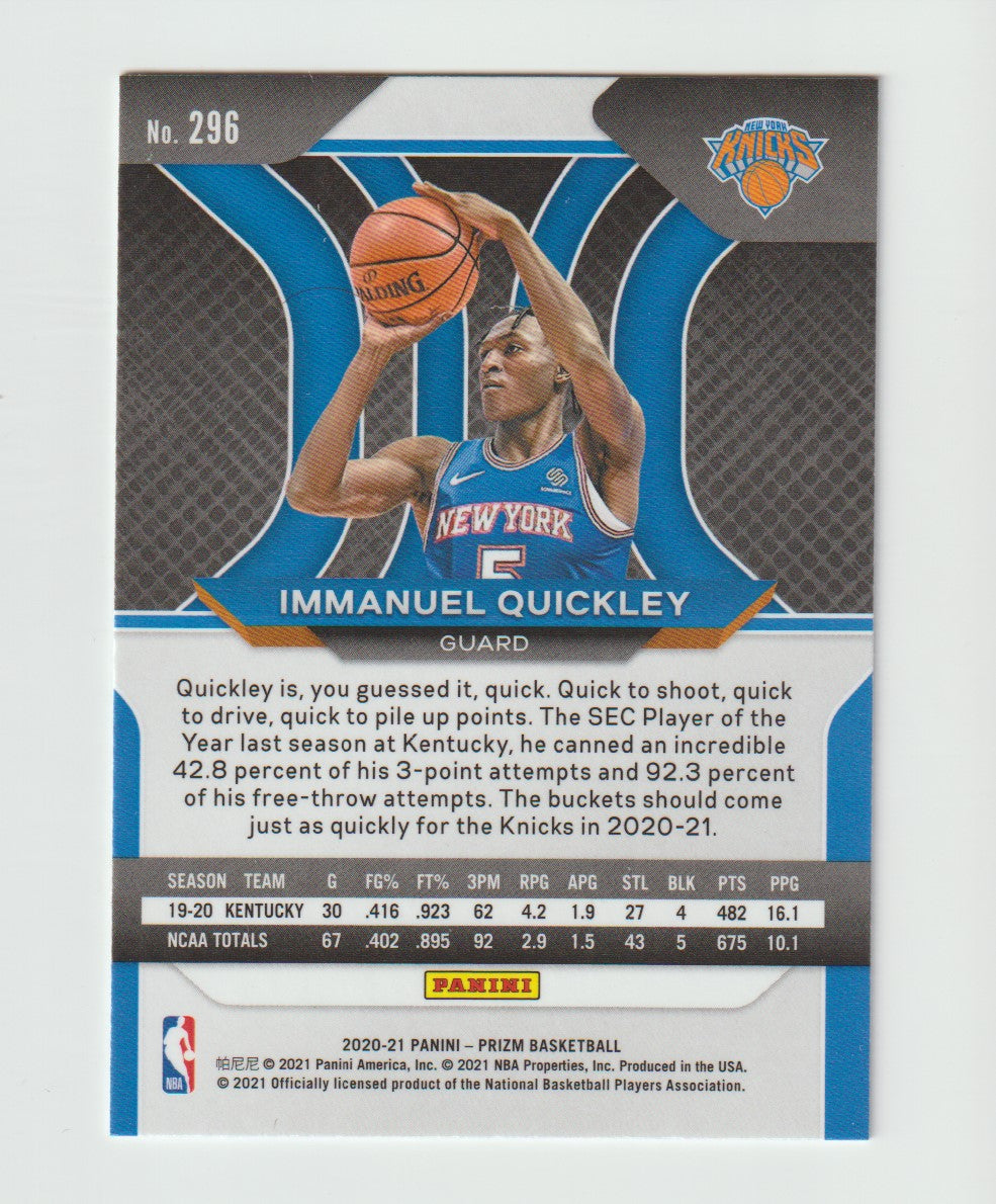 296 Immanuel Quickley - New York Knicks