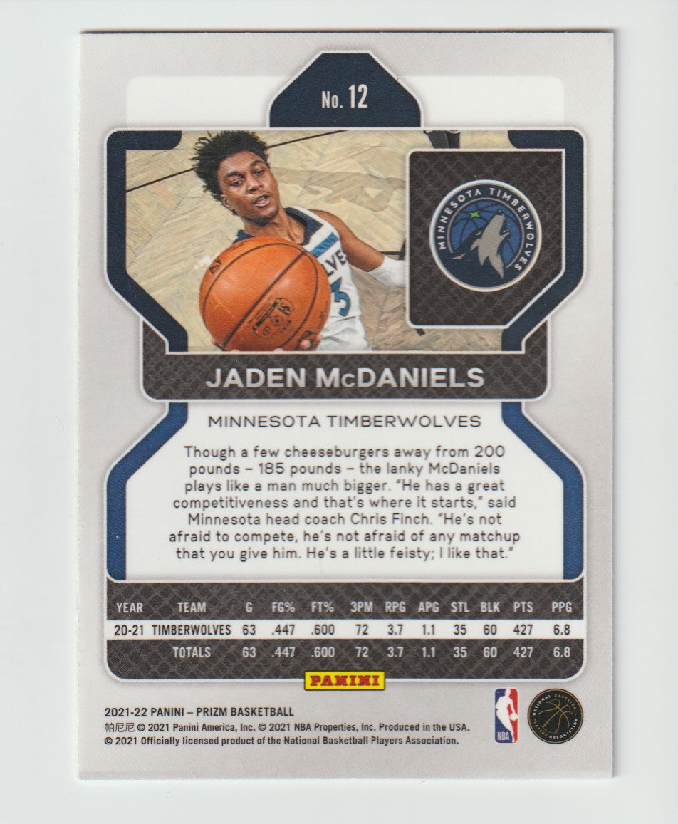 012 Jaden McDaniels - Minnesota Timberwolves