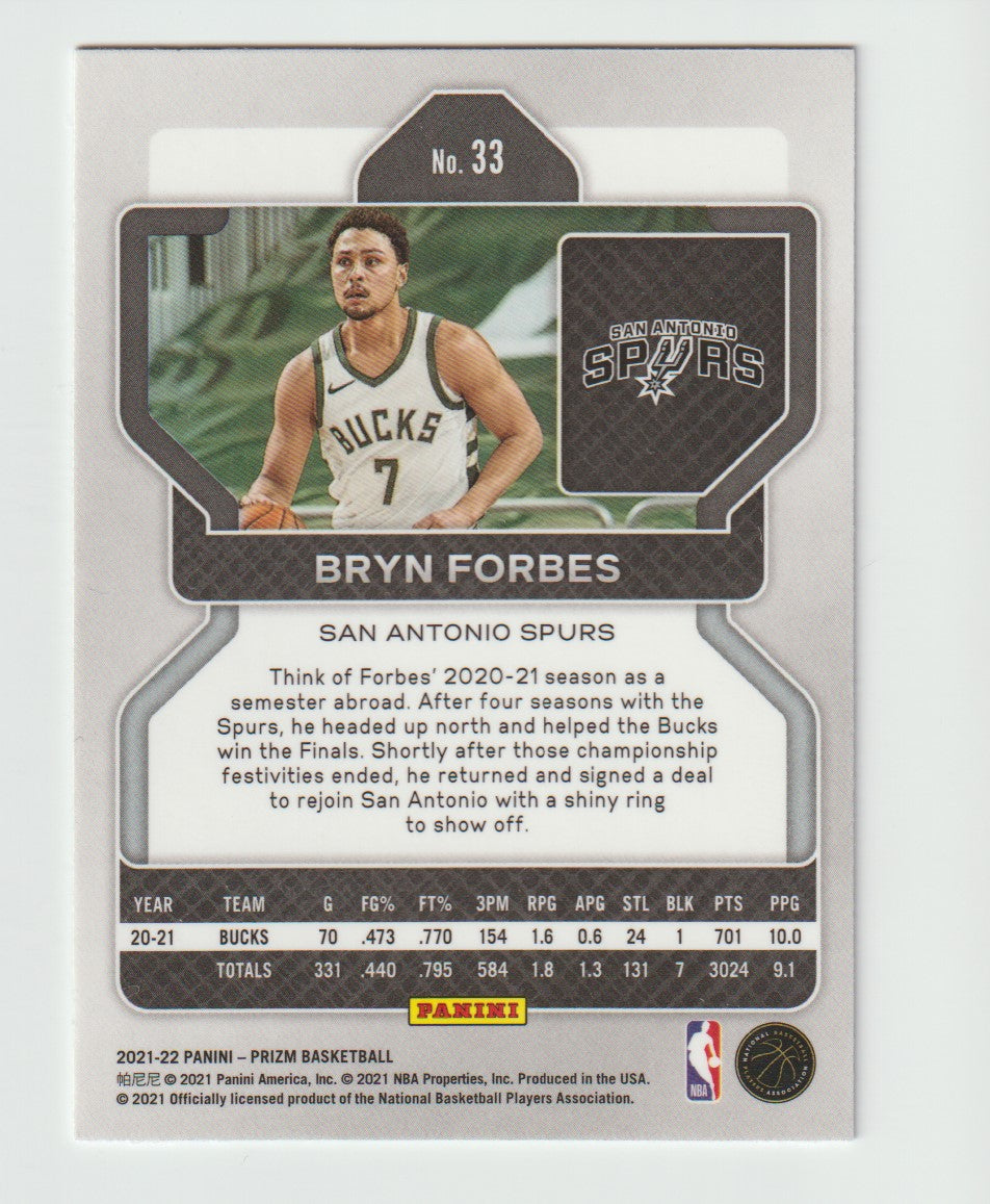 033 Bryn Forbes - San Antonio Spurs