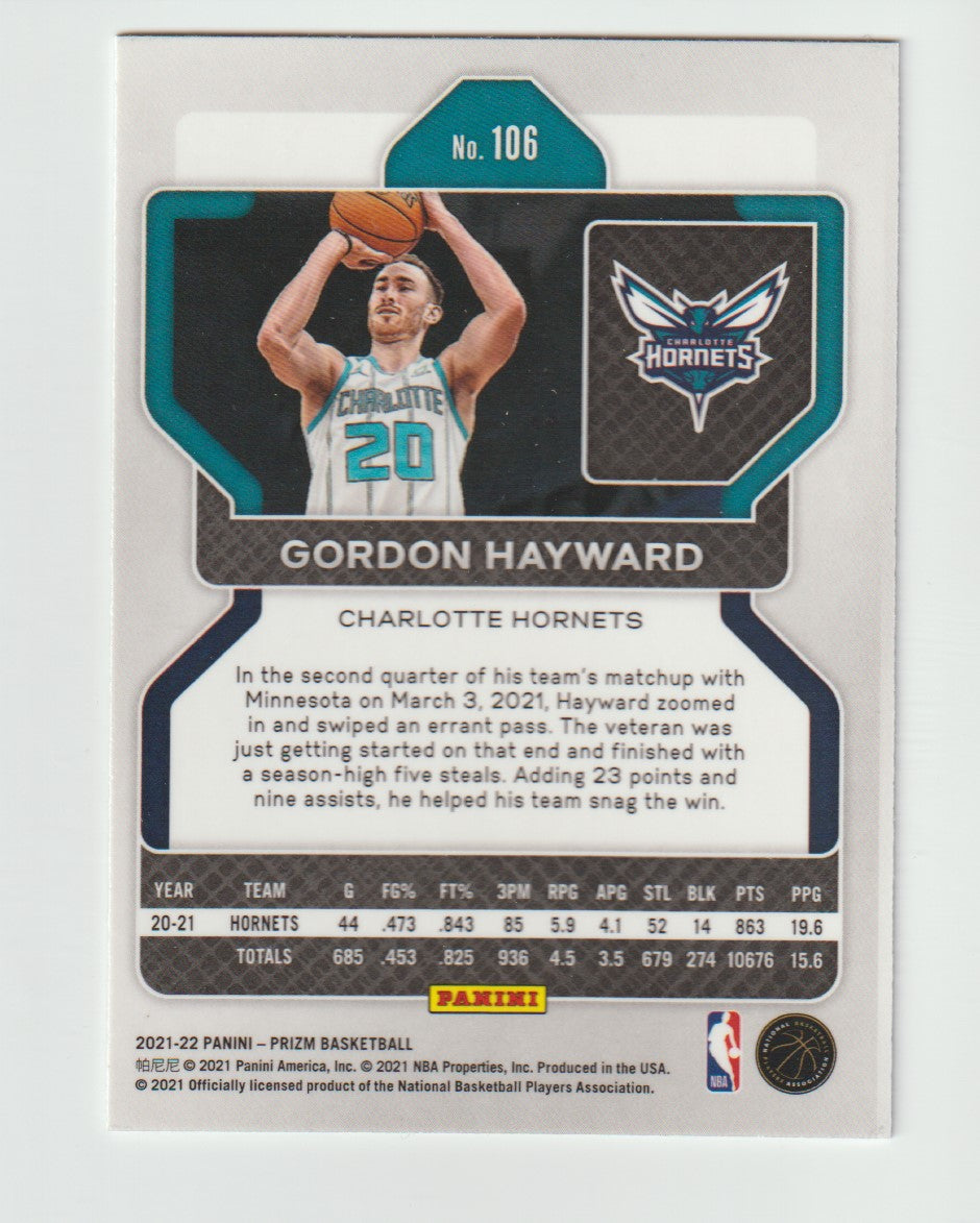 106 Gordon Hayward - Charlotte Hornets