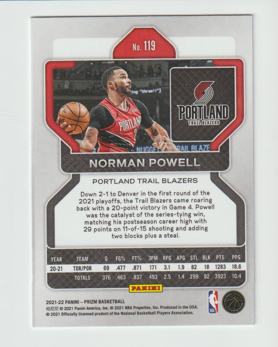 119 Norman Powell - Portland Trail Blazers