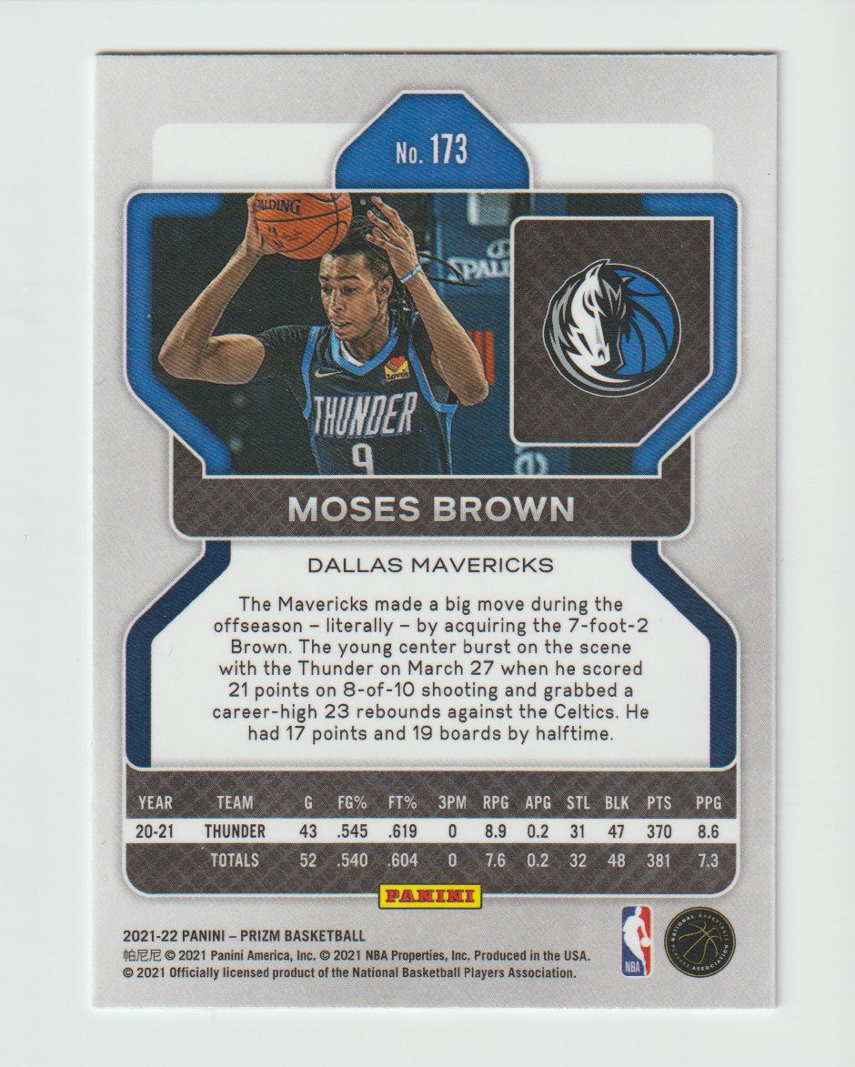 173 Moses Brown - Dallas Mavericks