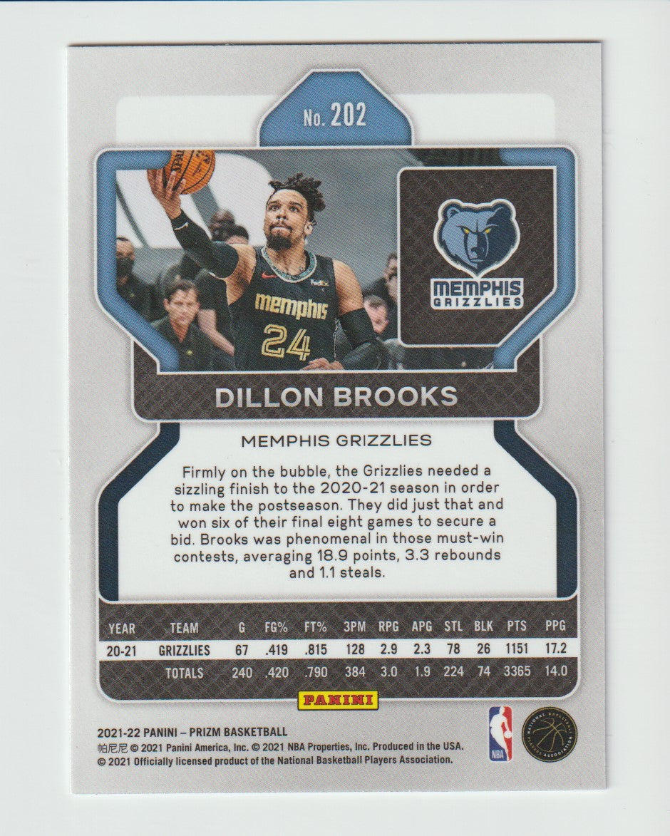 202 Dillon Brooks - Memphis Grizzlies