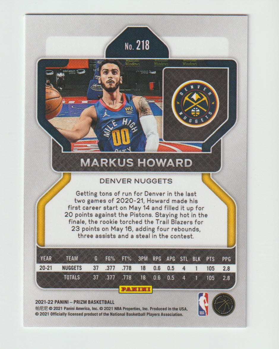 218 Markus Howard - Denver Nuggets