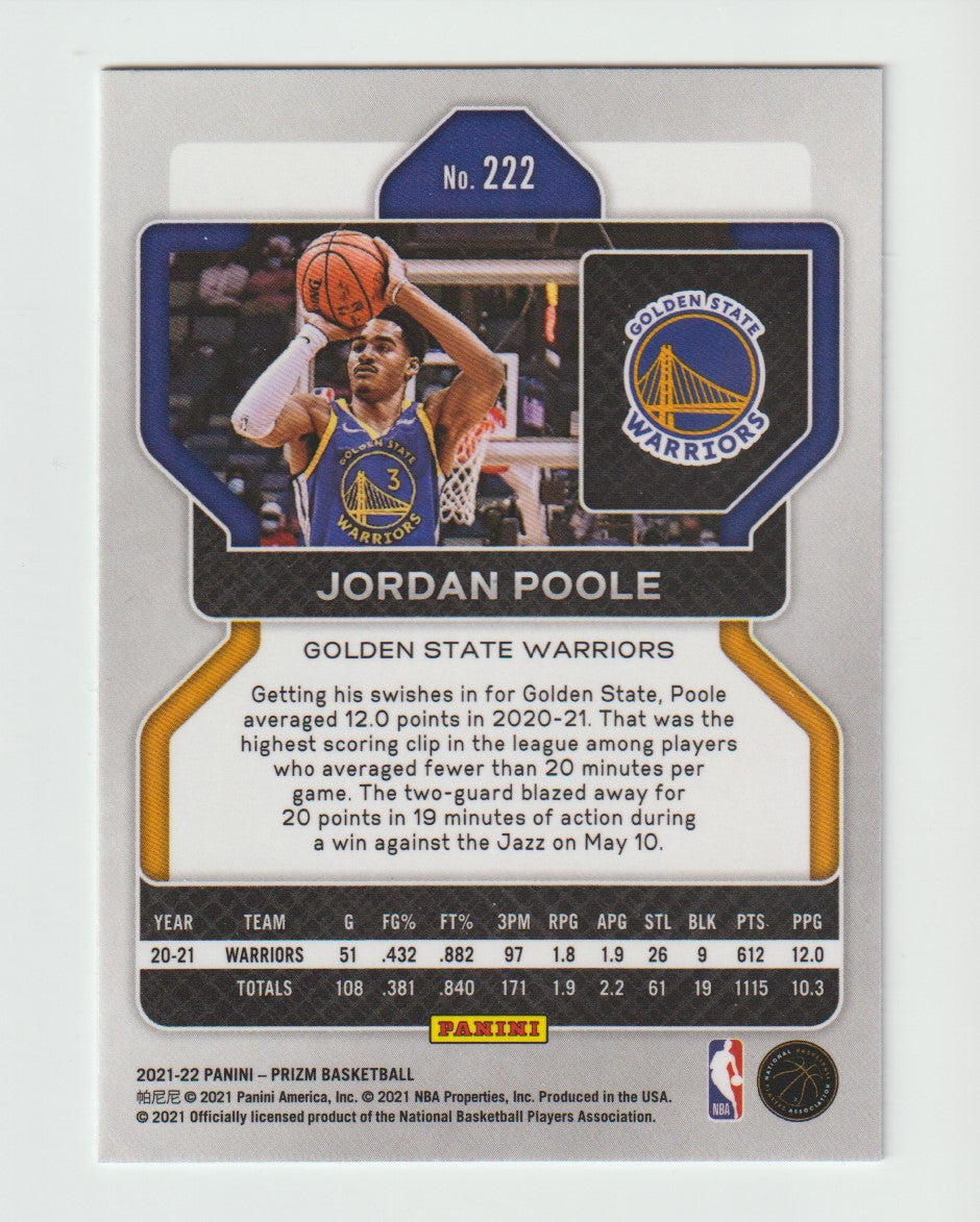 222 Jordan Poole - Golden State Warriors